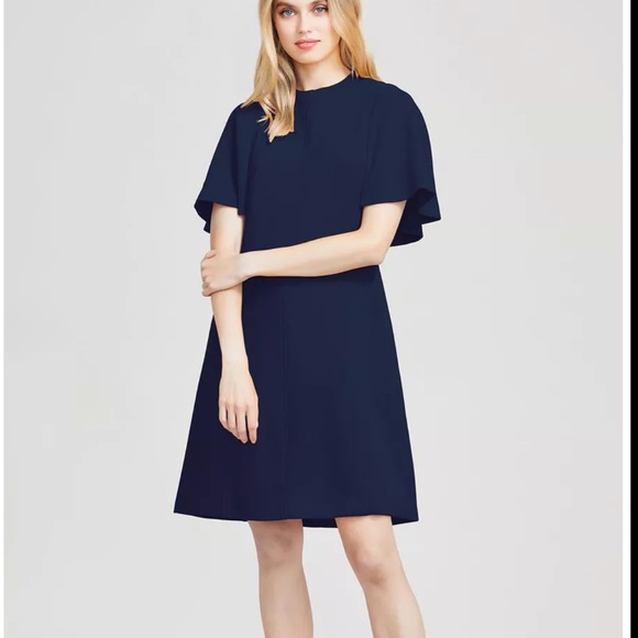 LELA ROSE Pleated Sleeve Shift Dress - Picture 6 of 8
